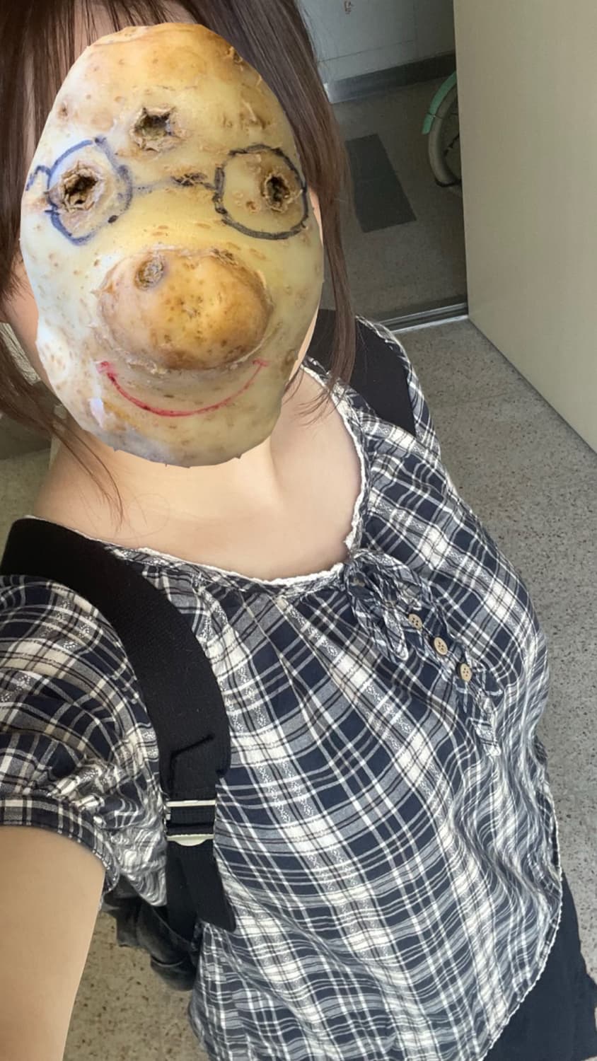 네이비 체크 블라우스 상품이미지2