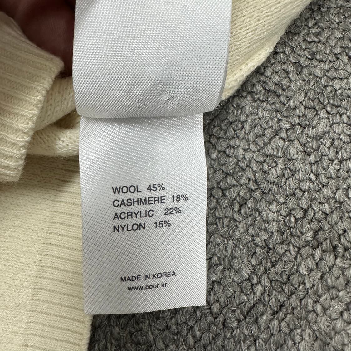 쿠어 울캐시미어 니트 상품이미지6