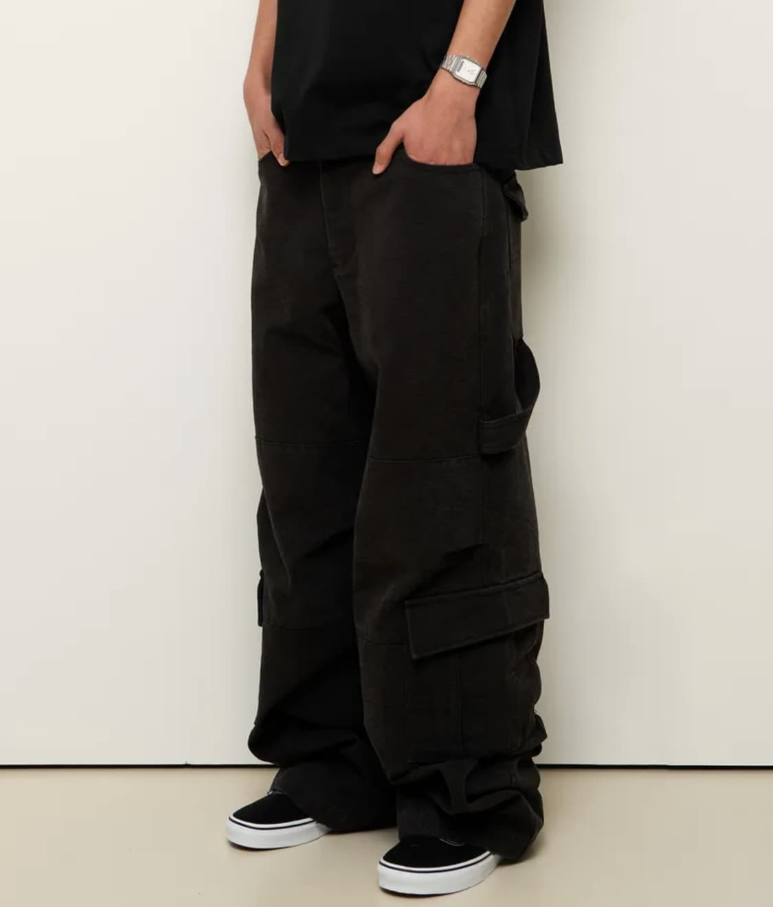 [3] 999아카이브 오블리크 포켓 와이드 카고팬츠 상품이미지1