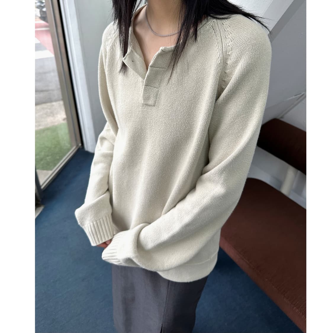 Crew neck high gauge cotton kn 상품이미지10