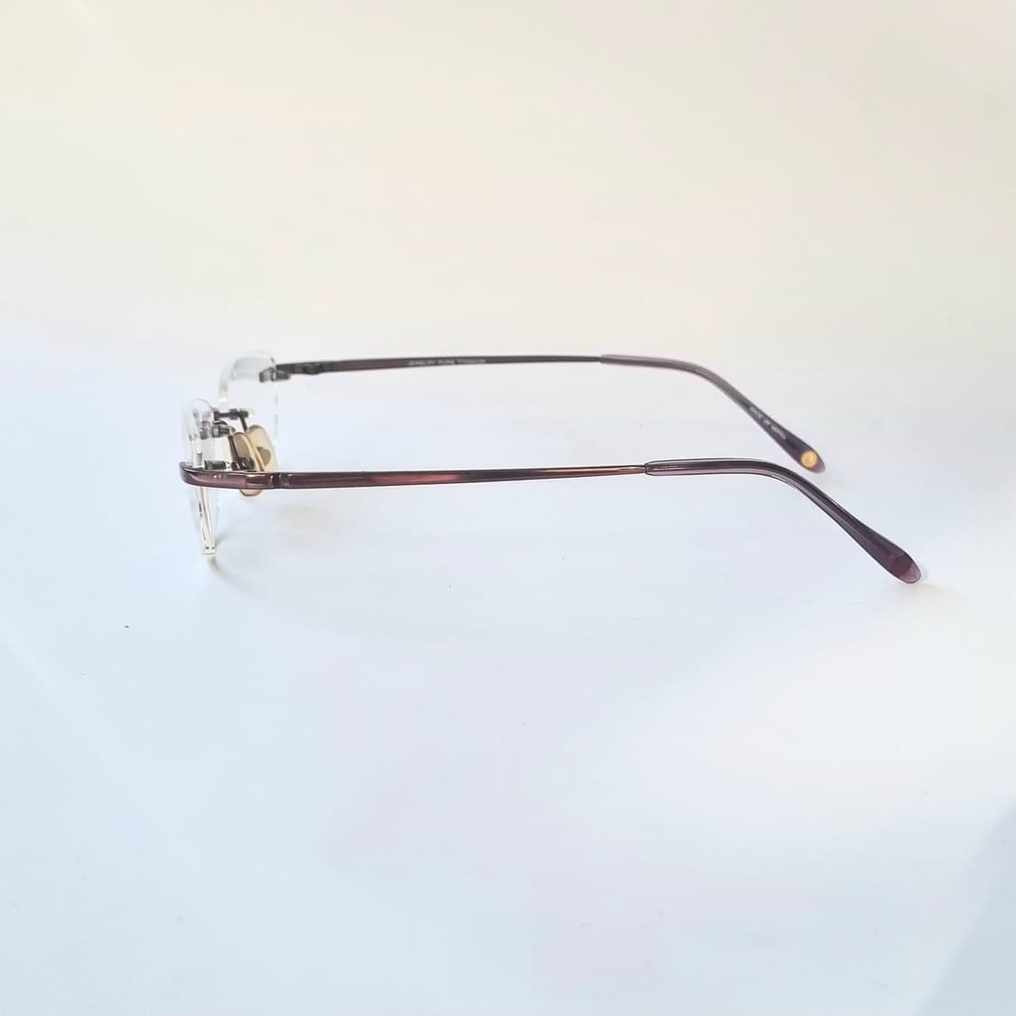 데드스탁 Jewelry 무테 퓨어티탄늄 버건디컬러 상품이미지4