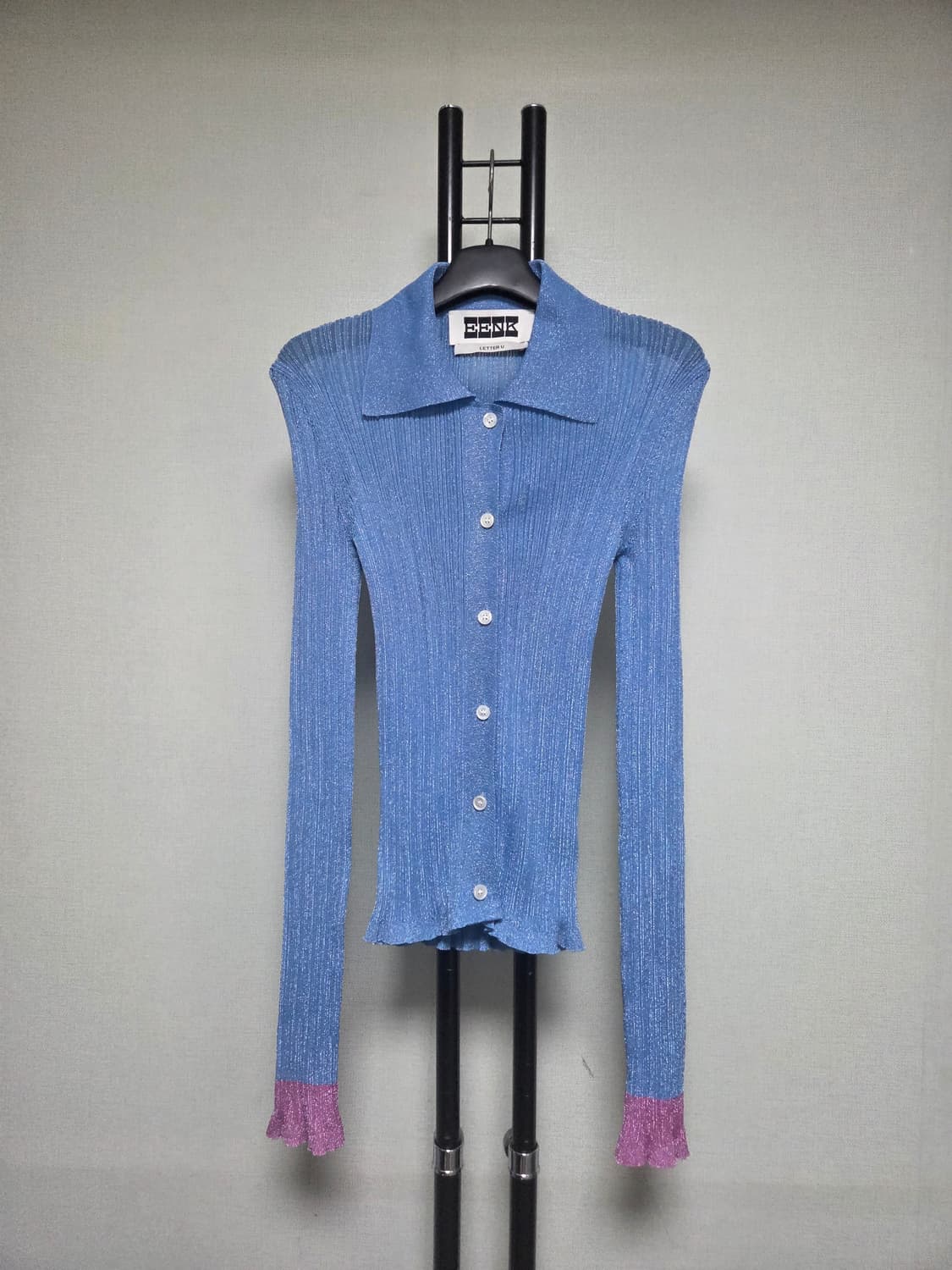 M 잉크 EENK UTINKLE Pleated Knit Shirt  상품이미지3