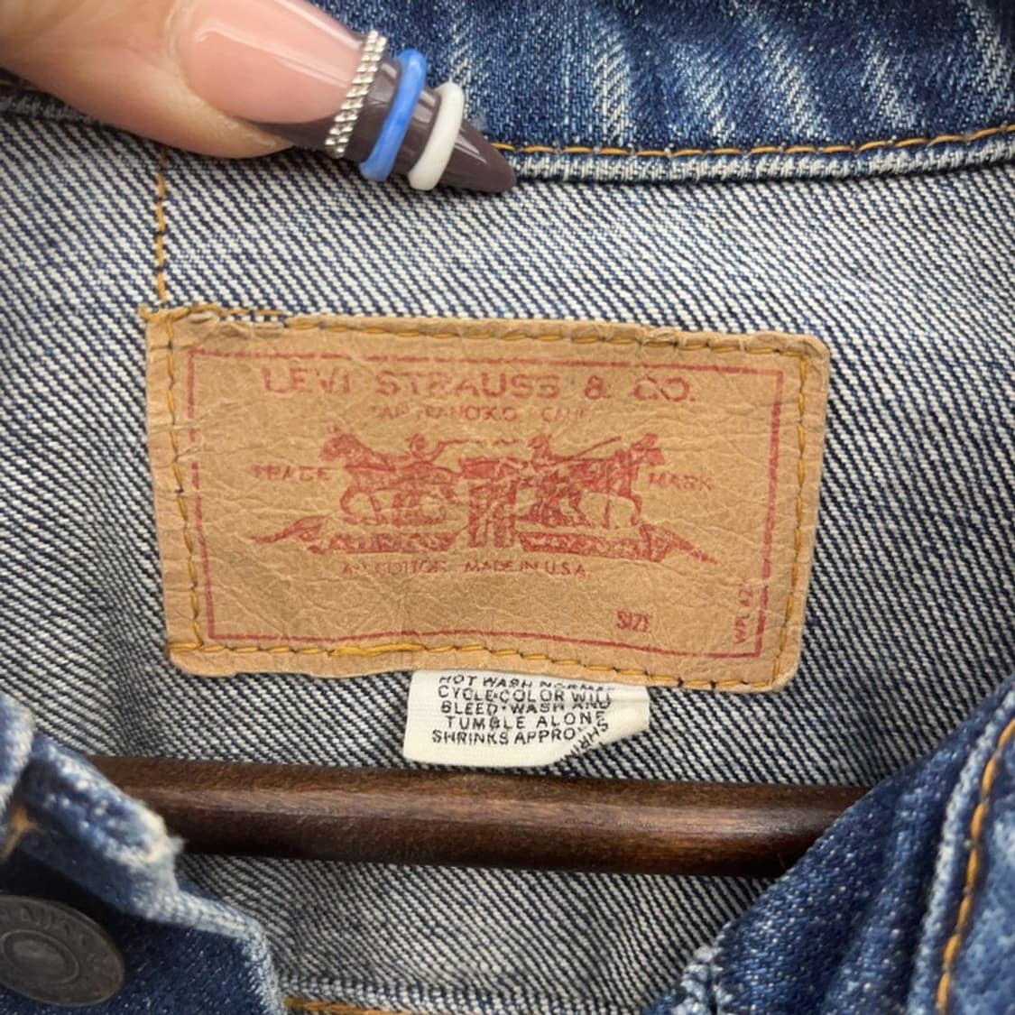 리바이스 빈티지 트러커 데님 워크 자켓 90 C07938 상품이미지5