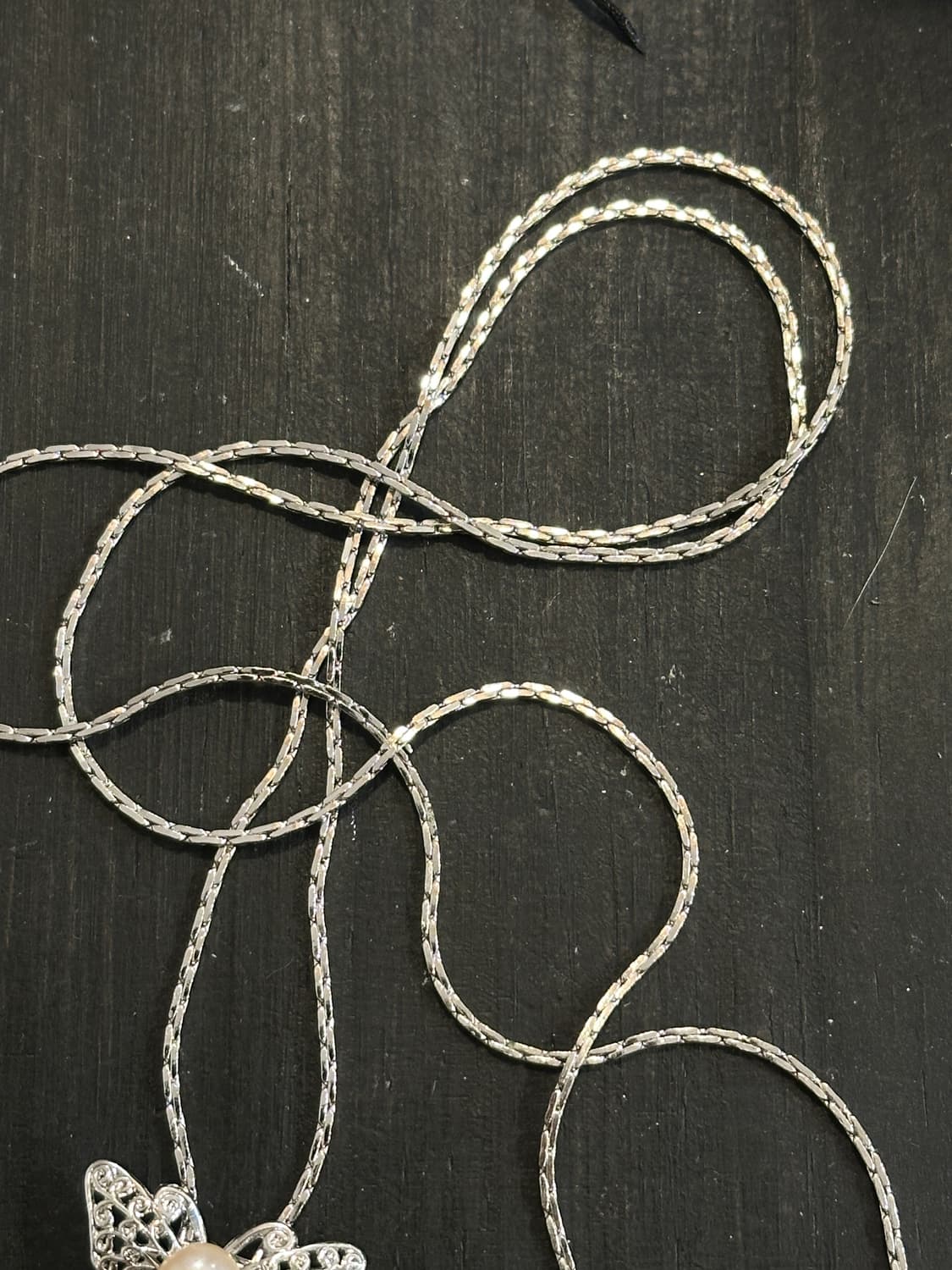 Vintage pearl bolo tie🦋 상품이미지3