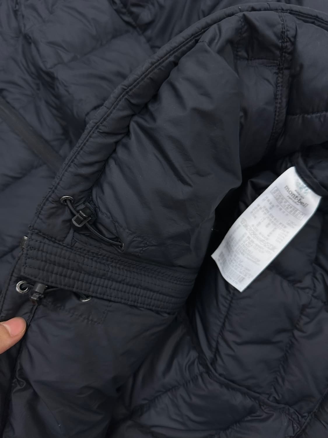 몽벨 구스다운 경량패딩 블랙 (2XL) 상품이미지7