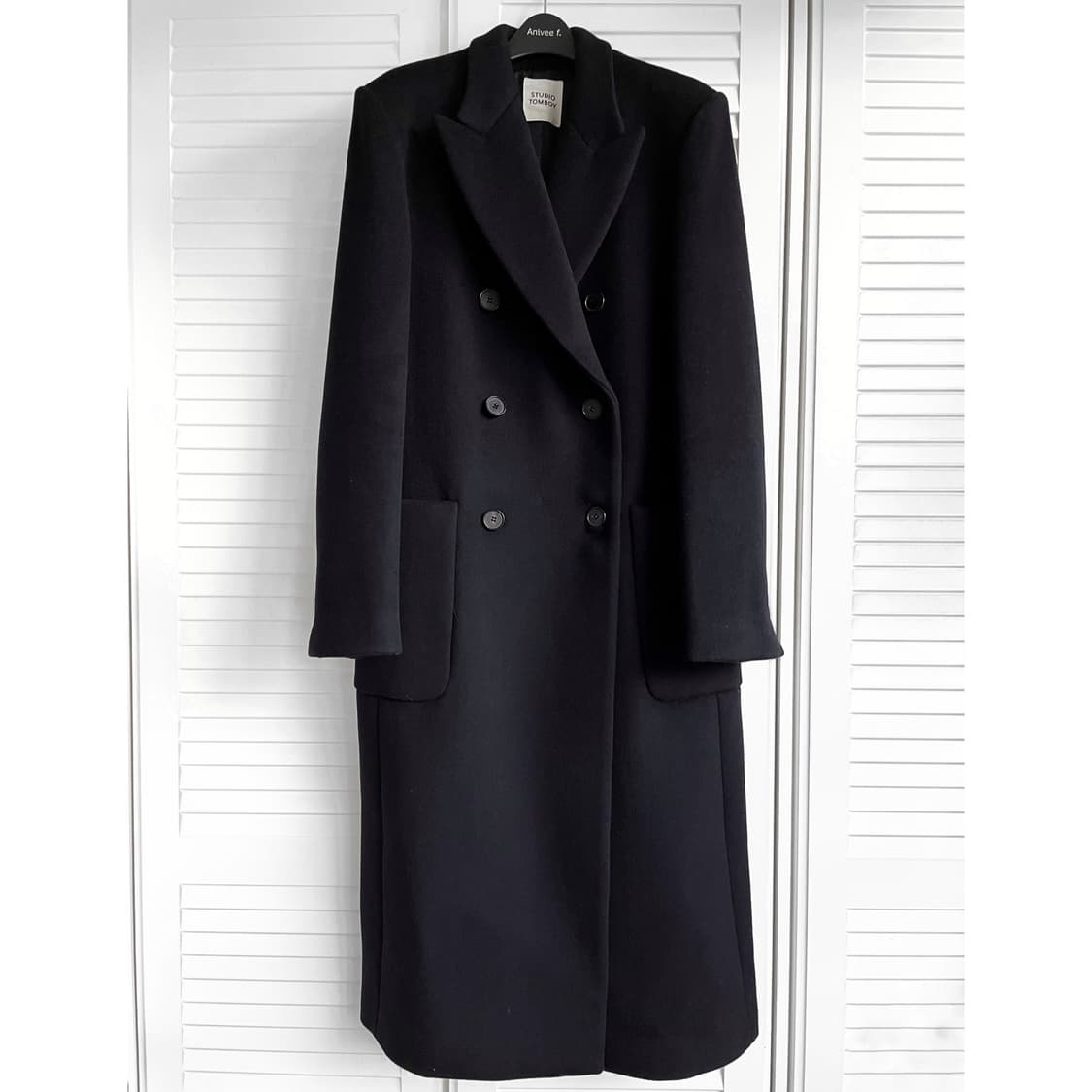 (한번착용) TOMBOY 톰보이 울 코트 55반 (다크네이비) 상품이미지1