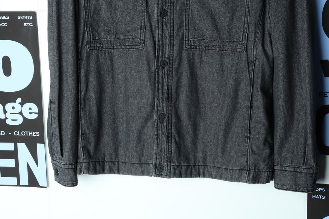 (M-XL) 질스튜어트 셔츠 남방 데님 청 아메카지-7AF0 상품이미지4