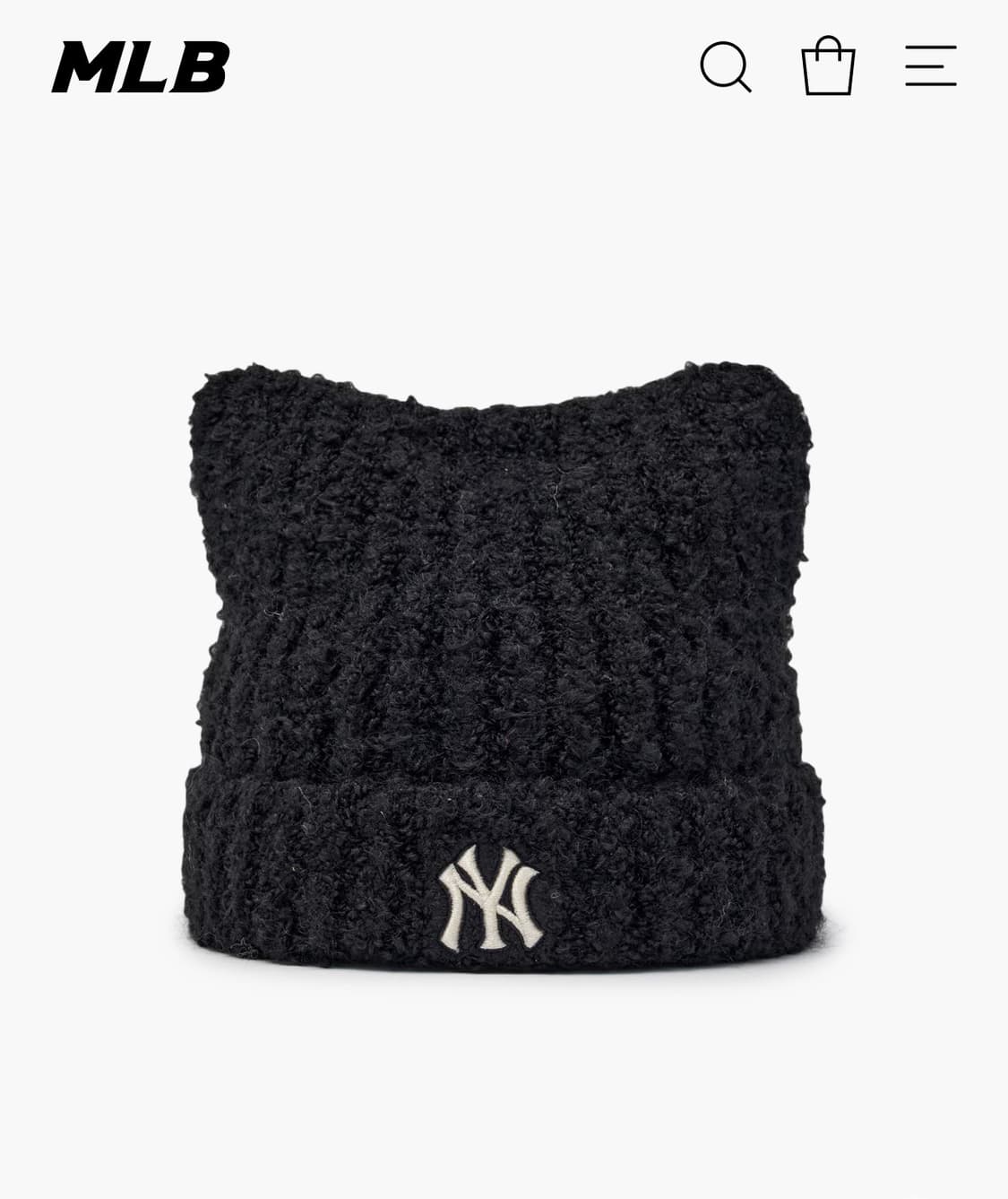 엠엘비 미야옹 비니 블랙 상품이미지1