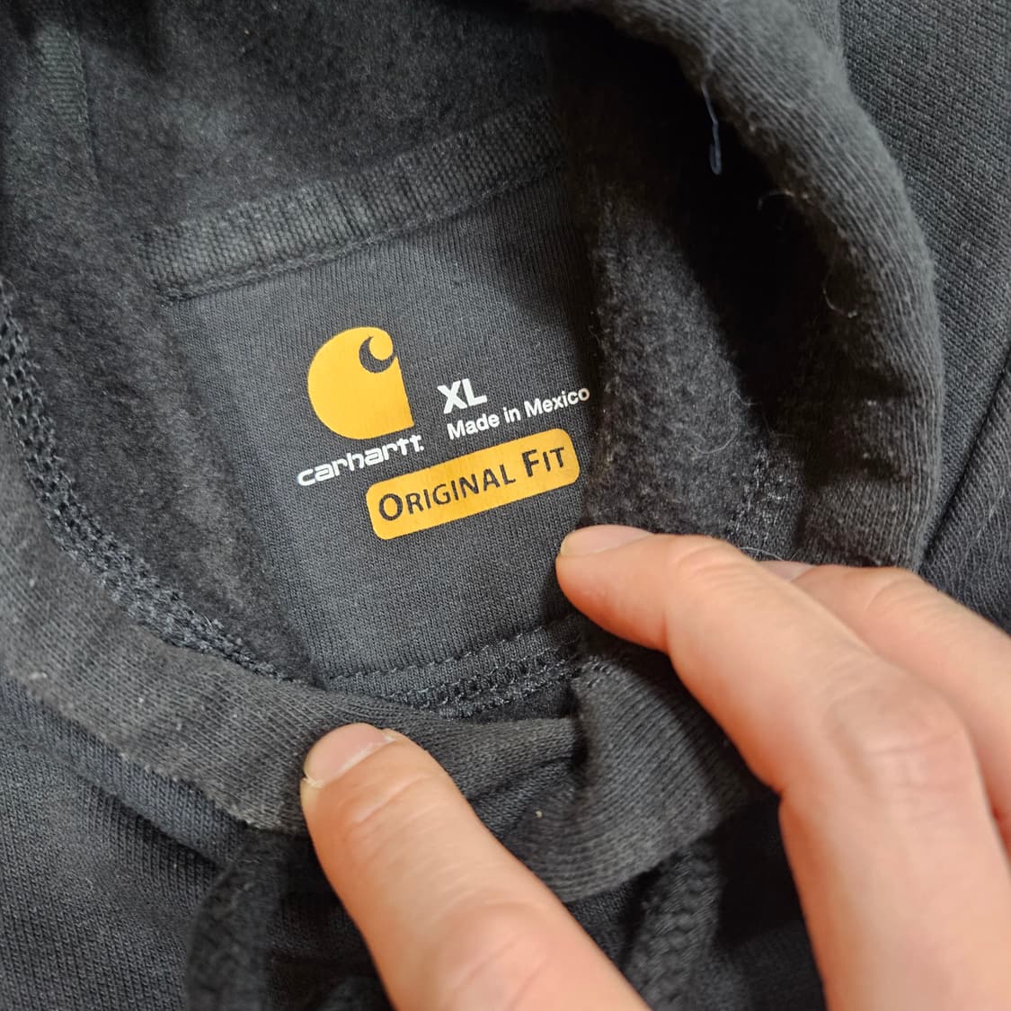 칼하트(Chrhartt) 오리지널핏 시그니쳐 기모 후드티 XL 상품이미지4
