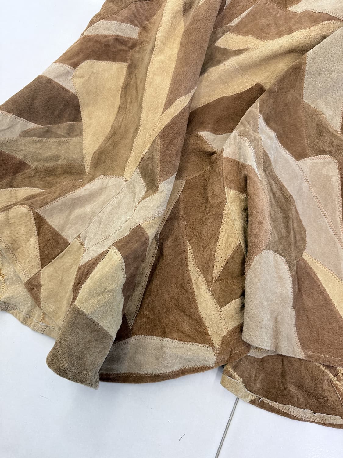 suede patchwork skirt 상품이미지3