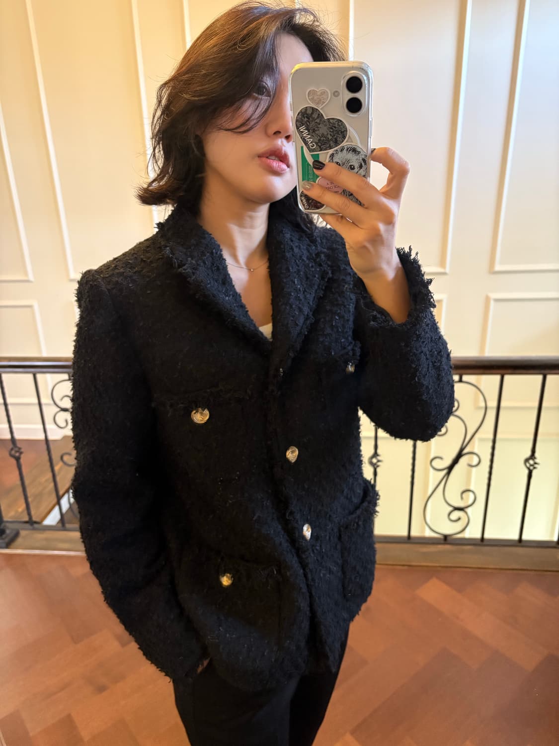 오르 골드버튼 자켓 상품이미지3