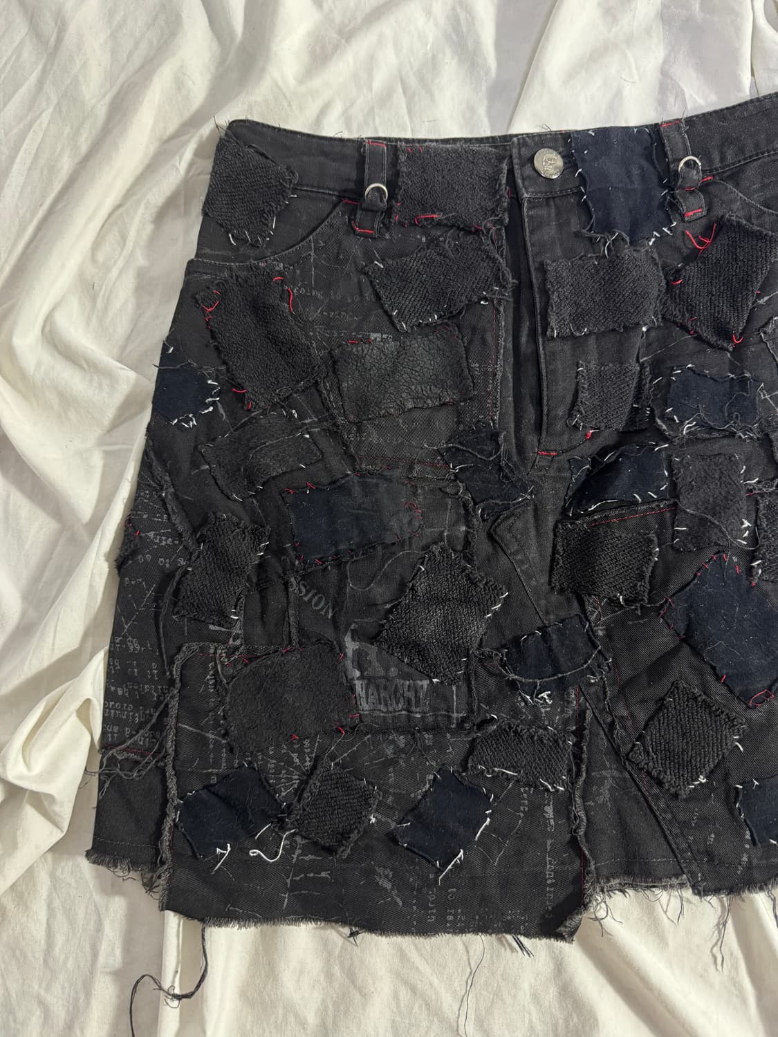 H.naoto 패치워크 스커트 펑크 고딕 언더커버 scab 그런지 상품이미지3