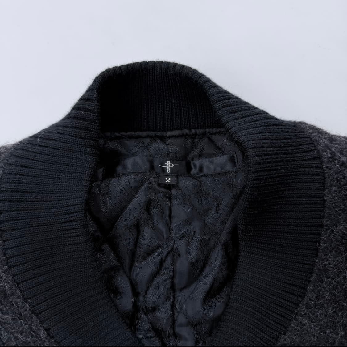 Nold 노아이디 리얼레더 울 바시티자켓 상품이미지3