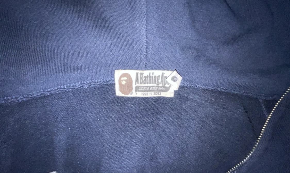 베이프 하프 카모 샤크 후드집업 블루 상품이미지5