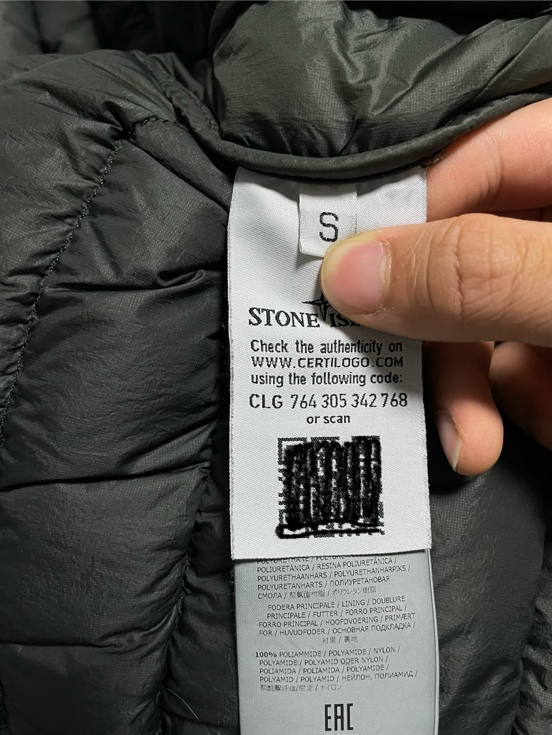 스톤아일랜드 가먼트 다이드 마이크로 얀 경량패딩 [S]  상품이미지6