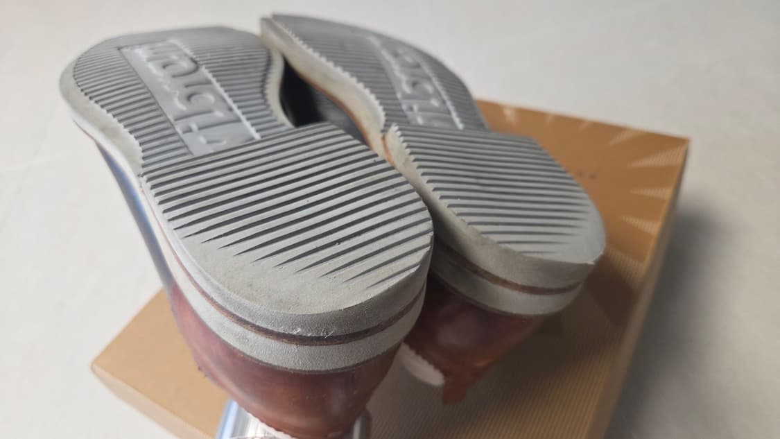 알렉산더 맥퀸 누벅 새들 더비 슈즈 상품이미지6