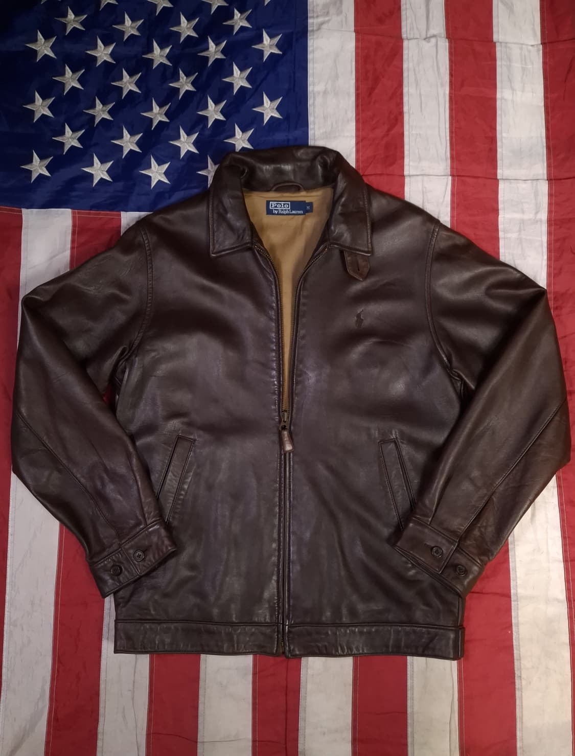 오리지날 랄프로렌폴로 리얼레더 브라운 자켓 상품이미지1
