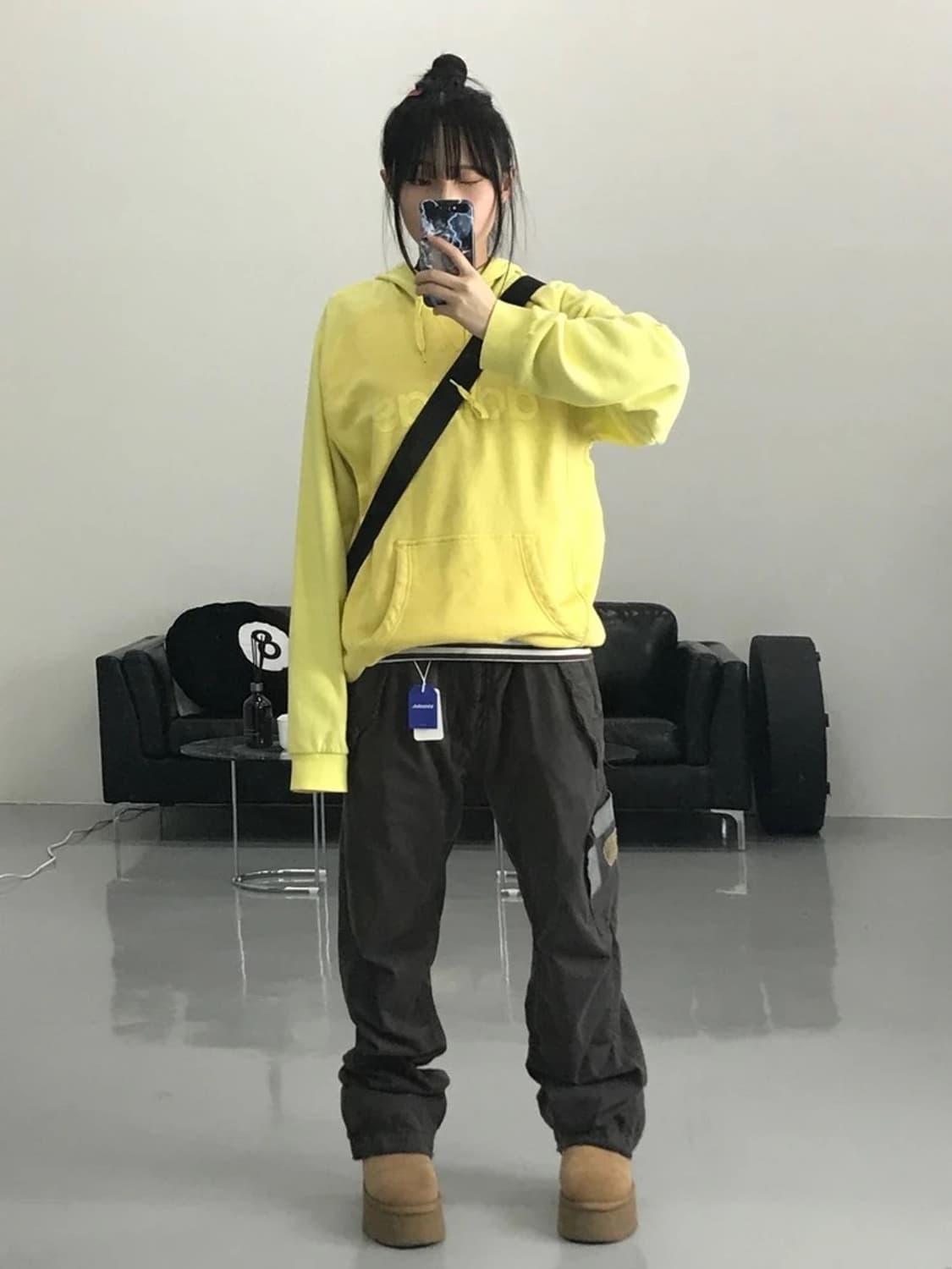 아디다스 옐로우 후드 상품이미지1
