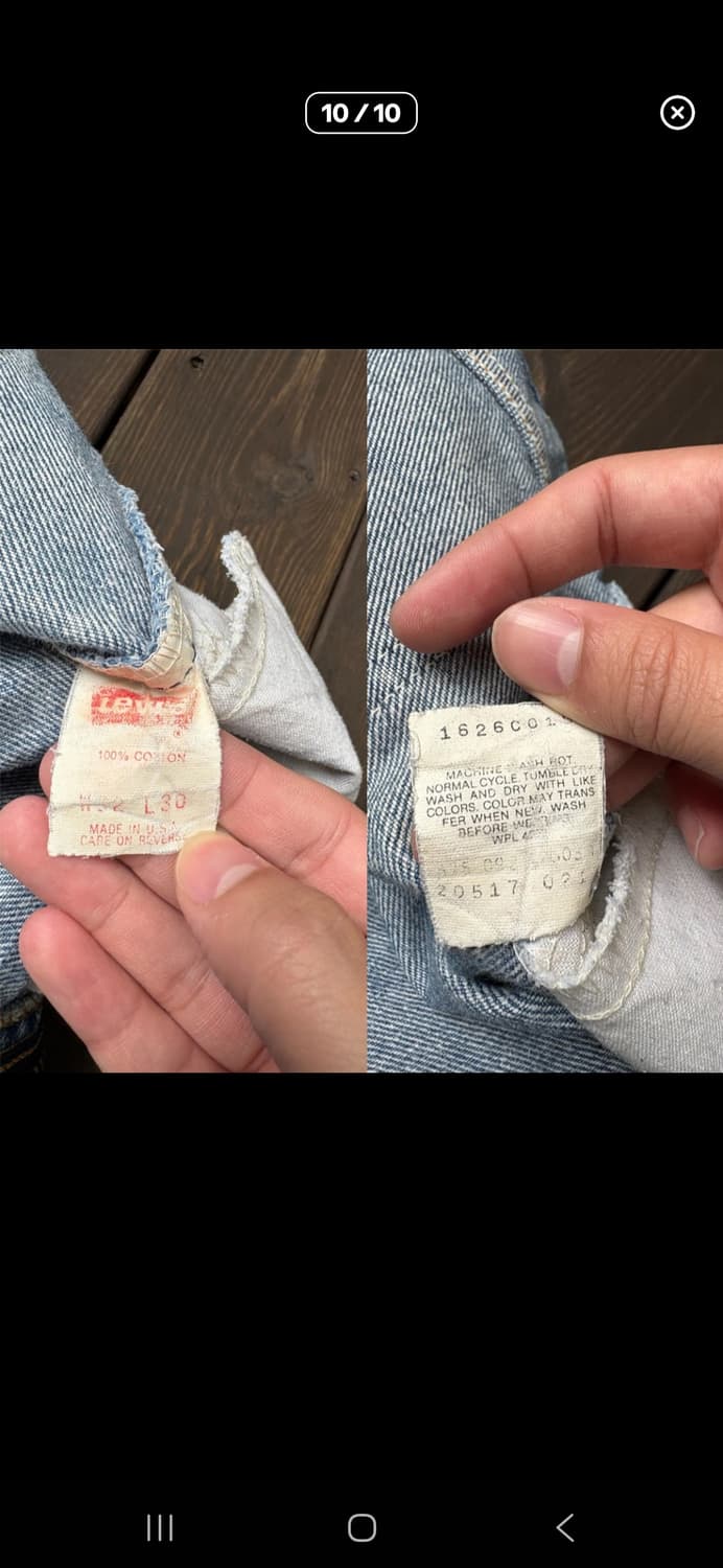 80~90s 리바이스 517 오렌지탭 (표기 32 30) 상품이미지3