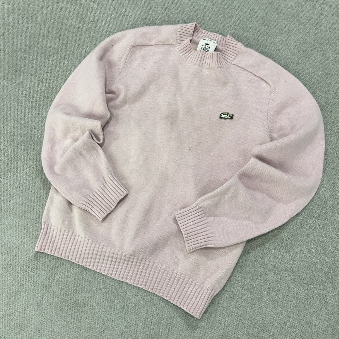 Lacoste 라코스티 라이브 핑크색 니트 스웨터 s 상품이미지1