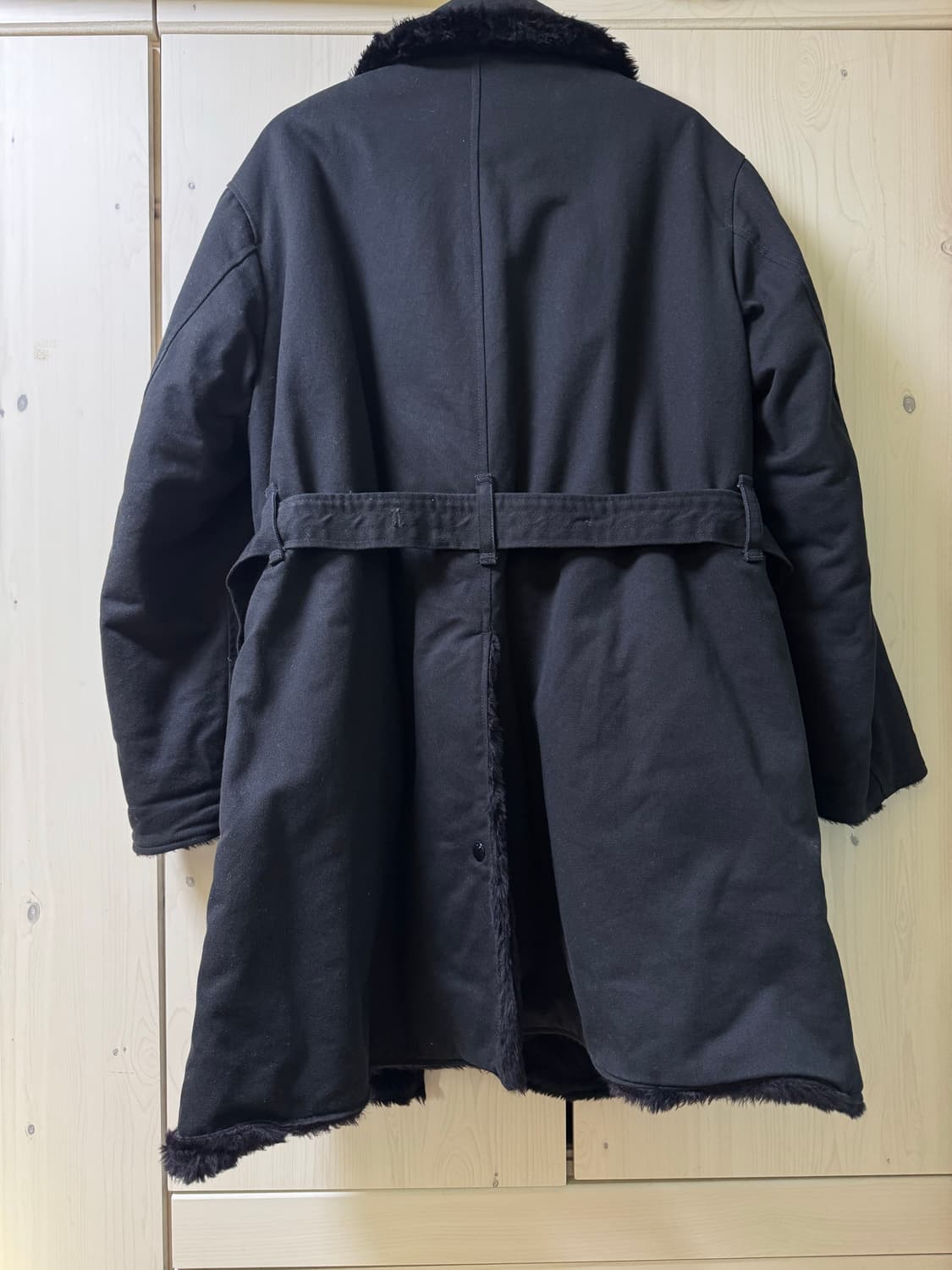 엔지니어드 가먼츠 숄칼라 블랙 코트 상품이미지3