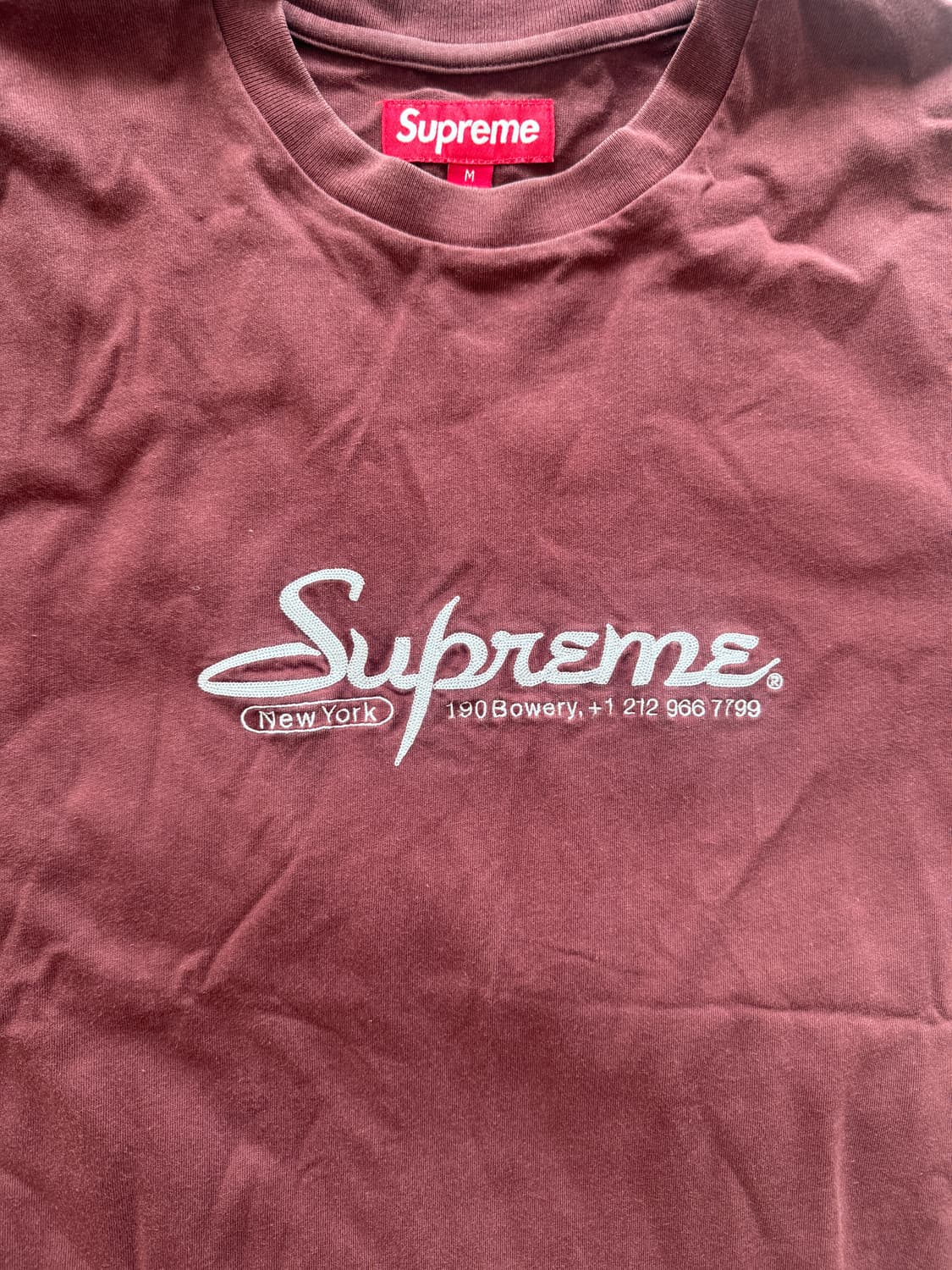 슈프림 컨택트 숏슬리브 탑 브라운 M (총장 65) 상품이미지3