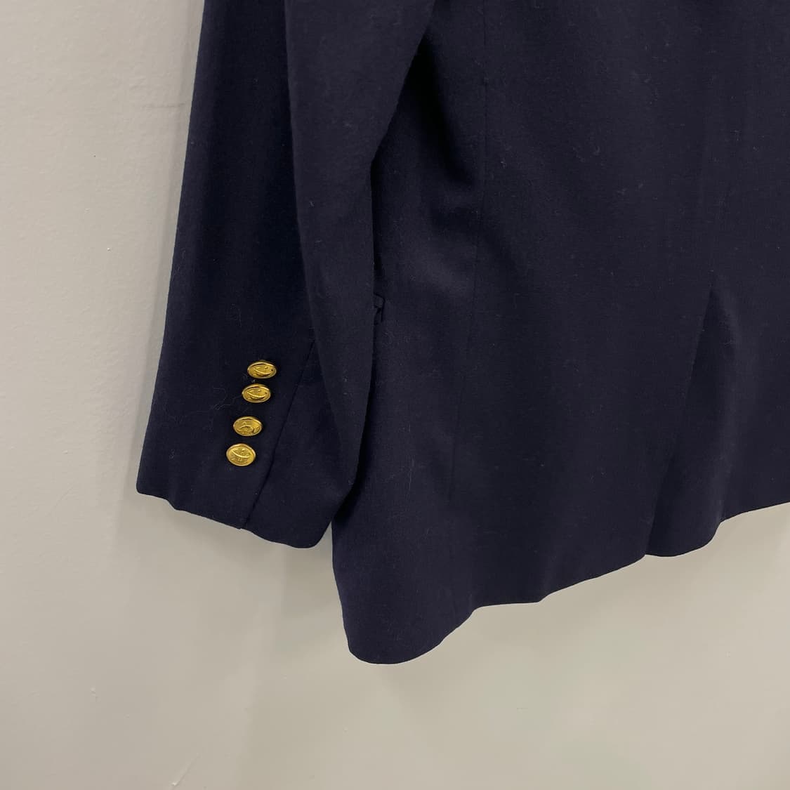 폴로 랄프로렌 이태리 네이비 금장 울 싱글 블레이저 상품이미지4