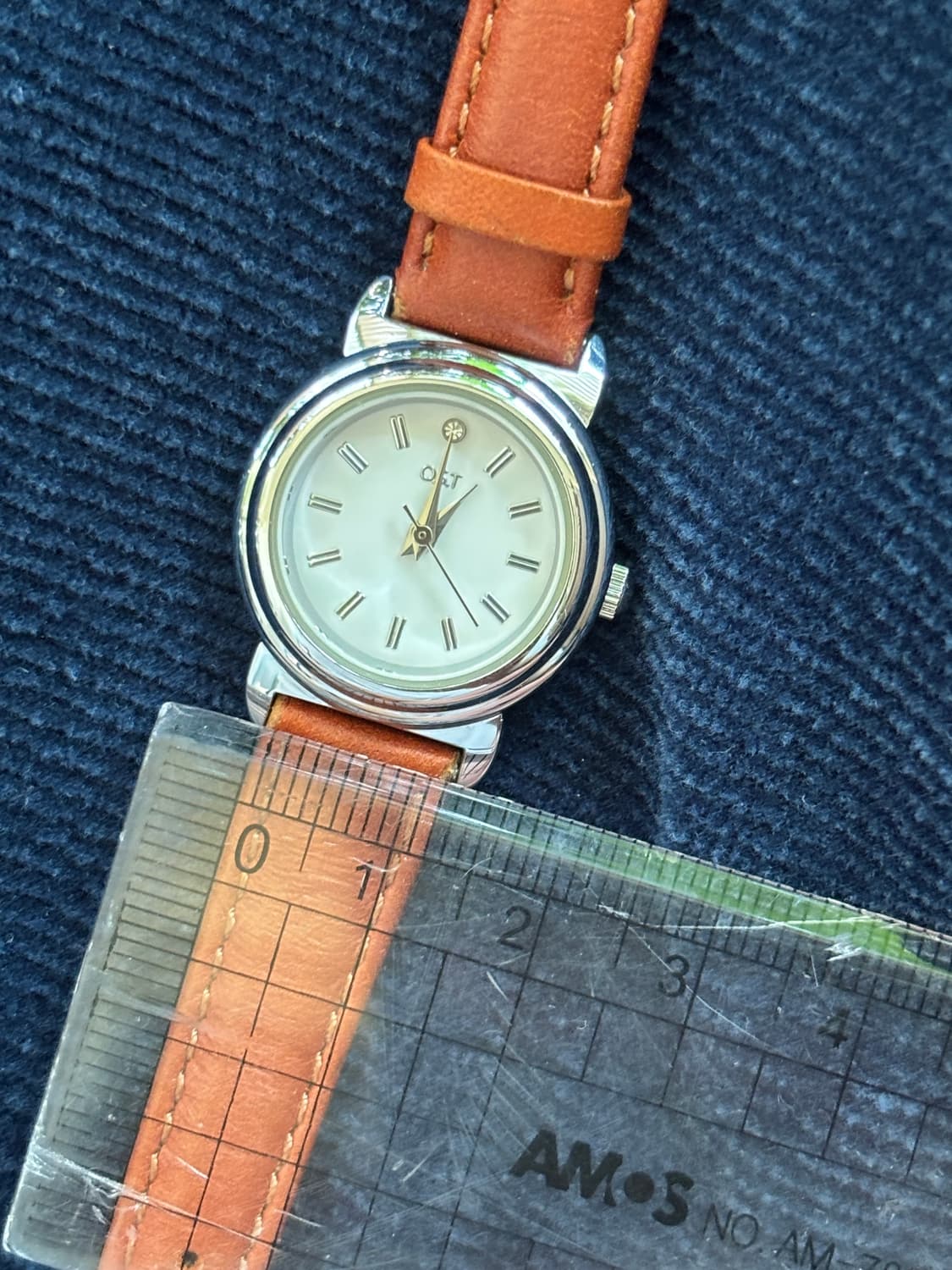 vintage ost brown leather watch 상품이미지2