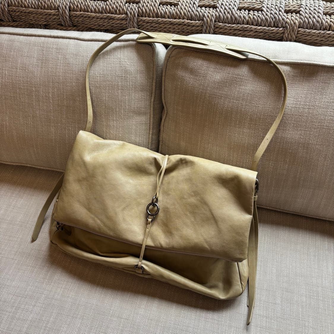 스컬프터 Folded Slouchy Bag Dirty Green 상품이미지1