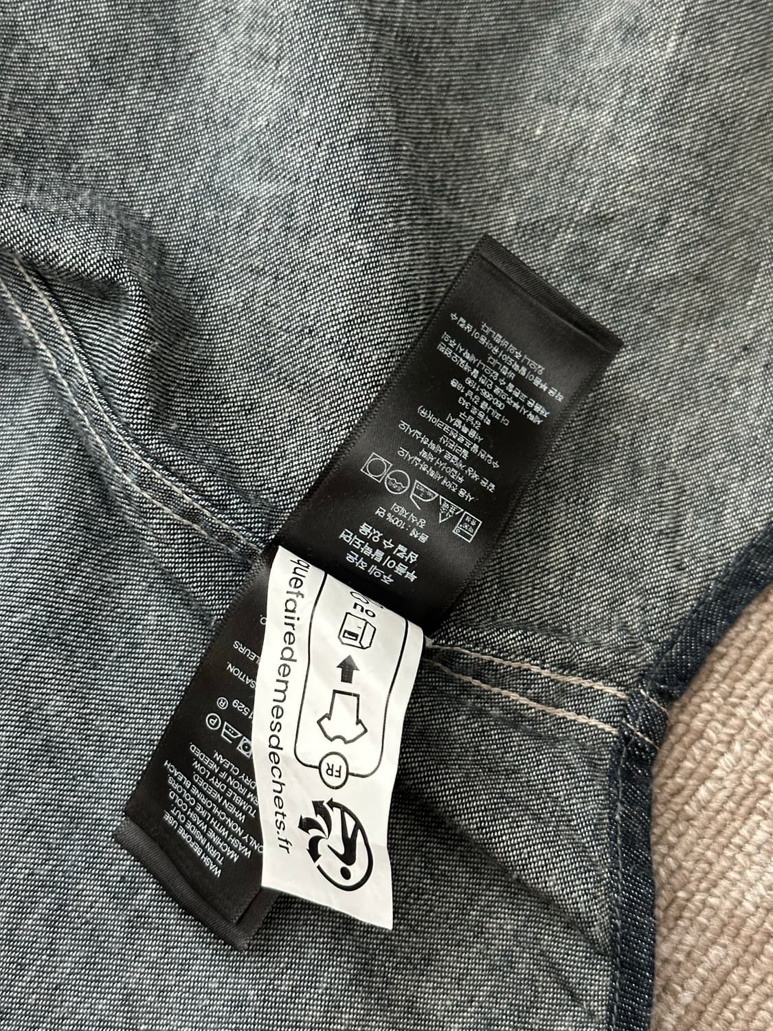 rrl 슬림핏 웨스턴 데님셔츠 L 상품이미지6