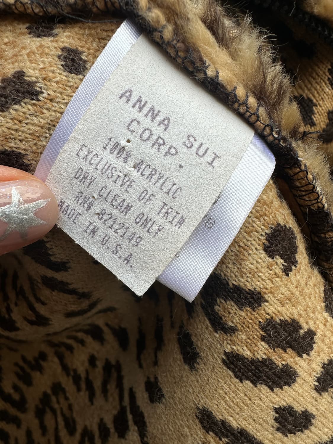Anna sui 안나수이 레오파드 퍼자켓 상품이미지8