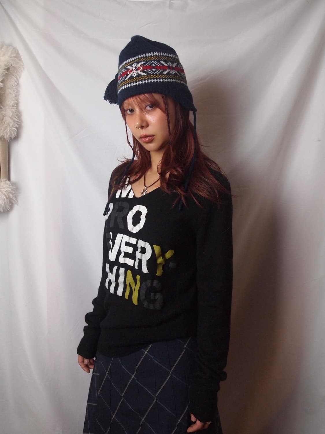 빈티지 이어플랩 비니 상품이미지2