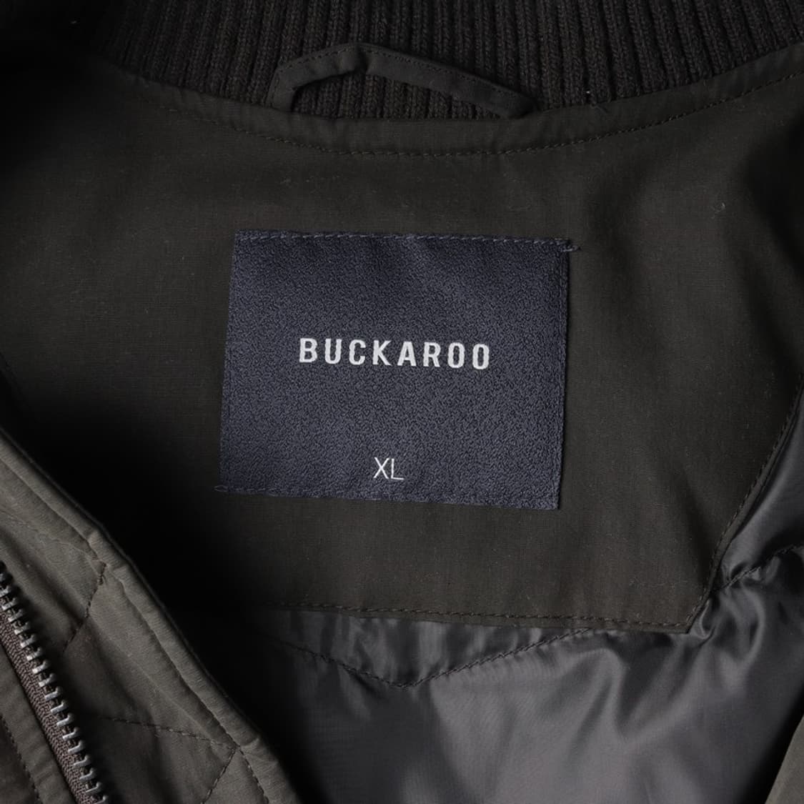 버커루 하이넥 시보리 덕다운 롱 패딩 점퍼 카키 XL 상품이미지6