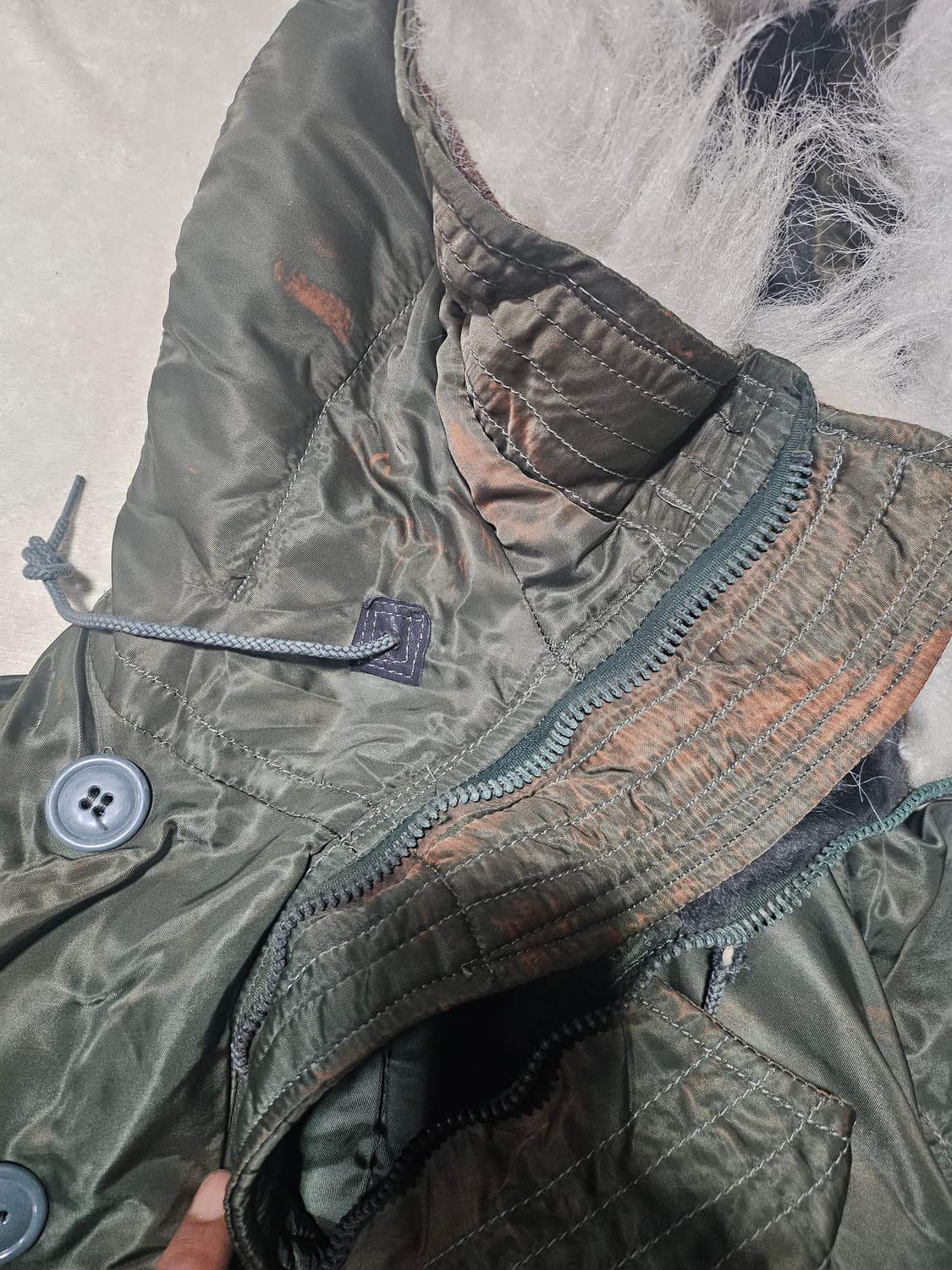 80s 미군오리지날 n2b(보관상하자제품)미듐 상품이미지7