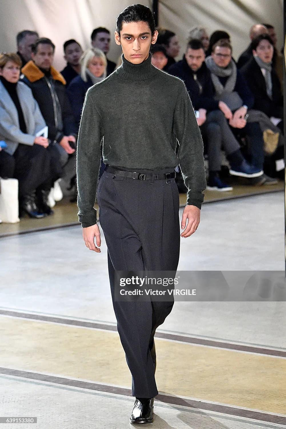 르메르 17FW 퍼넬 넥 알파카 울 스웨터 앤트러사이트 S 상품이미지4