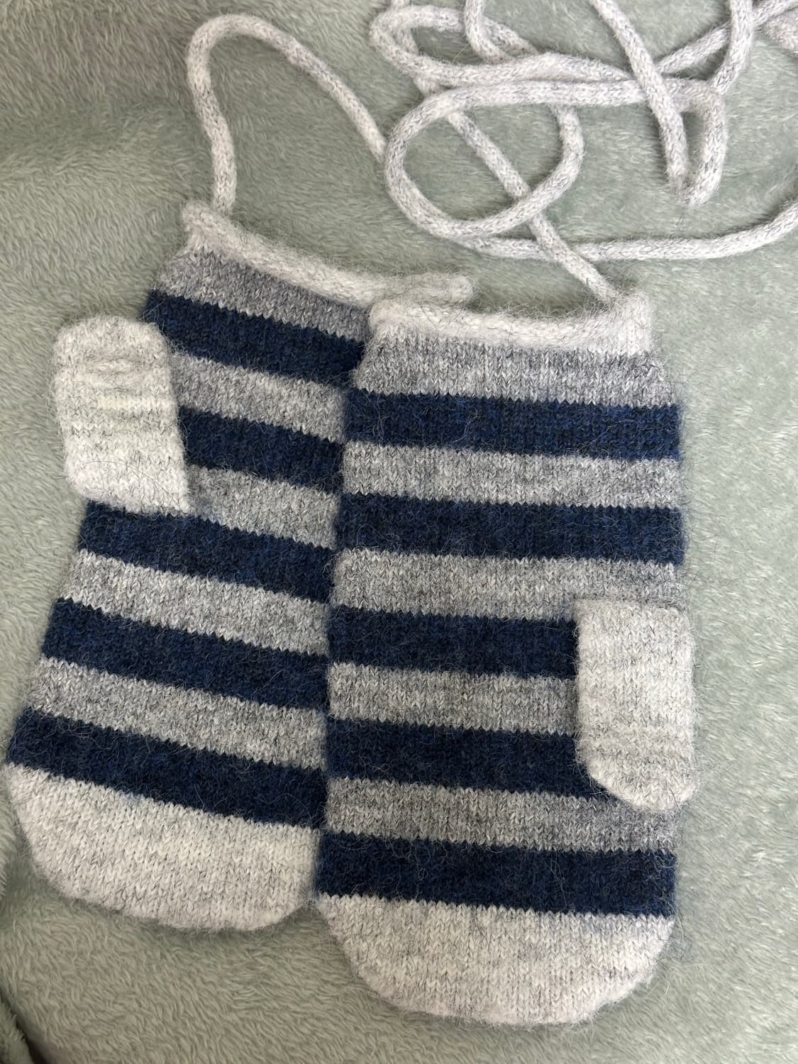 AEAE 시나모롤 스트라이프 벙어리 장갑 네이비 상품이미지3