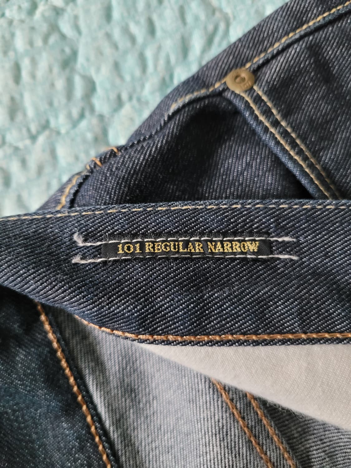 재팬 리 101 Lee 101 레귤러네로우 진청슬림진 29사이즈 상품이미지7