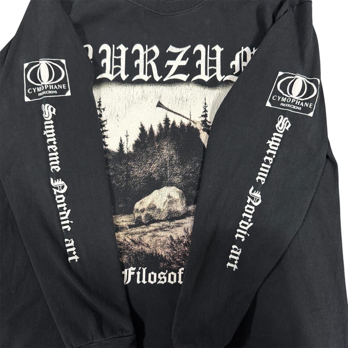 빈티지 2000s Burzum Filosofem 버즘 롱슬리브 티셔츠 상품이미지3