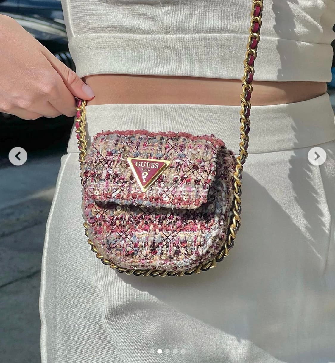 게스 미니 트위드 y2k 숄더백 크로스백 상품이미지9