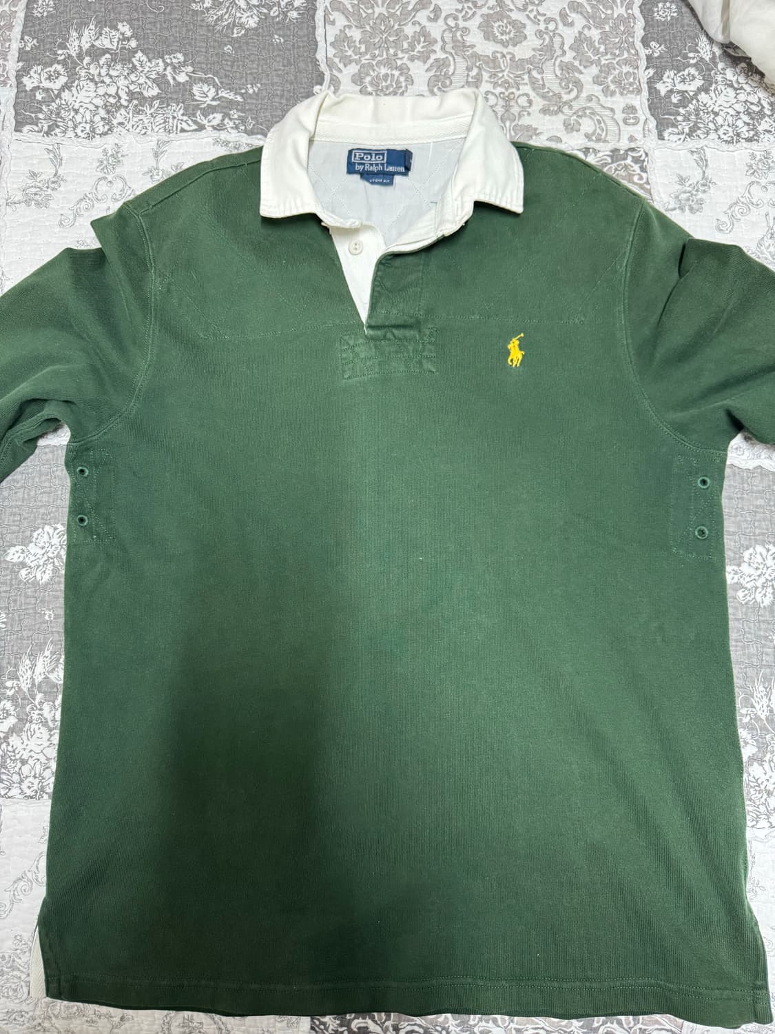 폴로 랄프로렌 럭비 셔츠 L 올리브 그린 상품이미지2