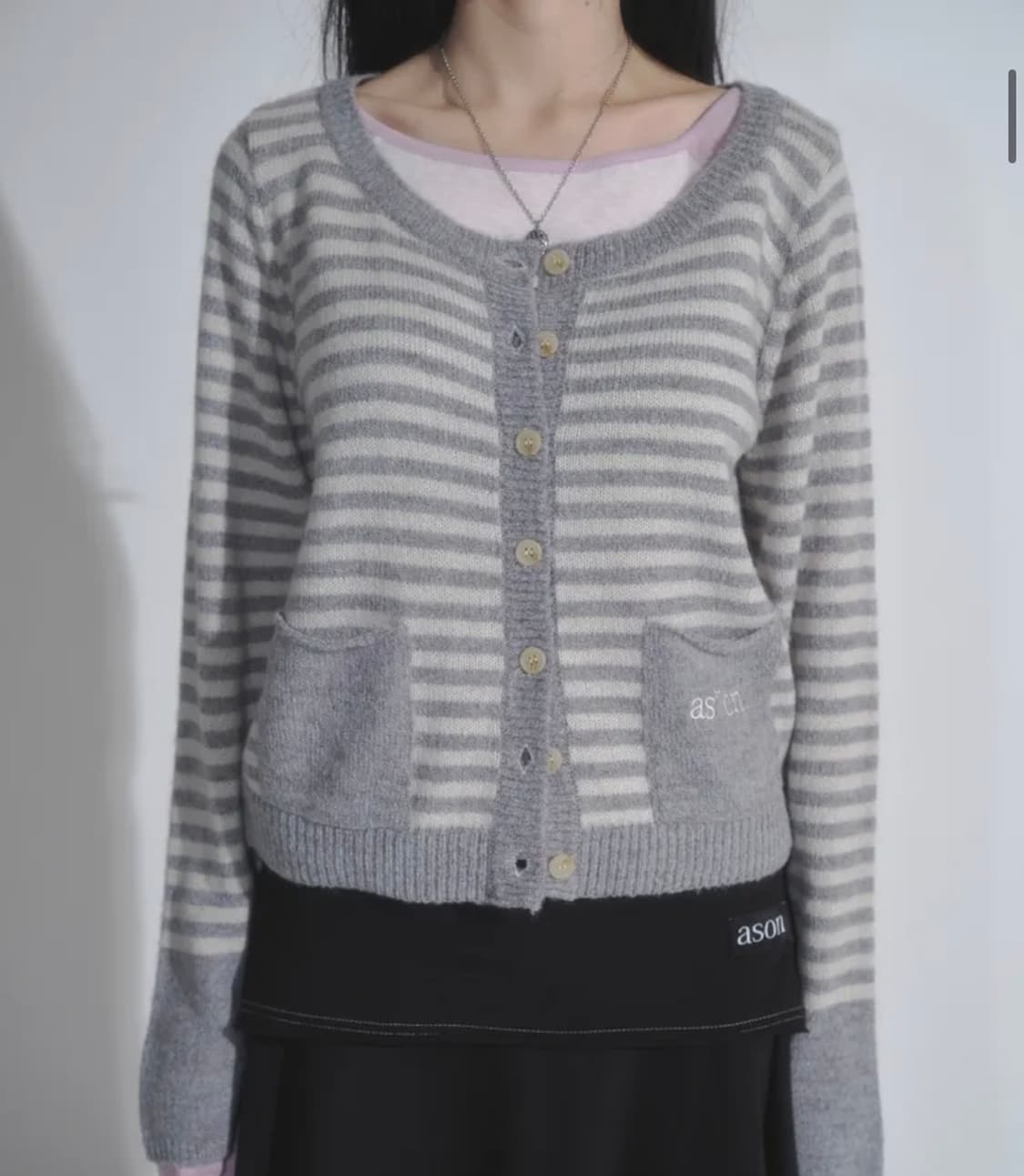 애즈온 NUT POCKET CARDIGAN 상품이미지2