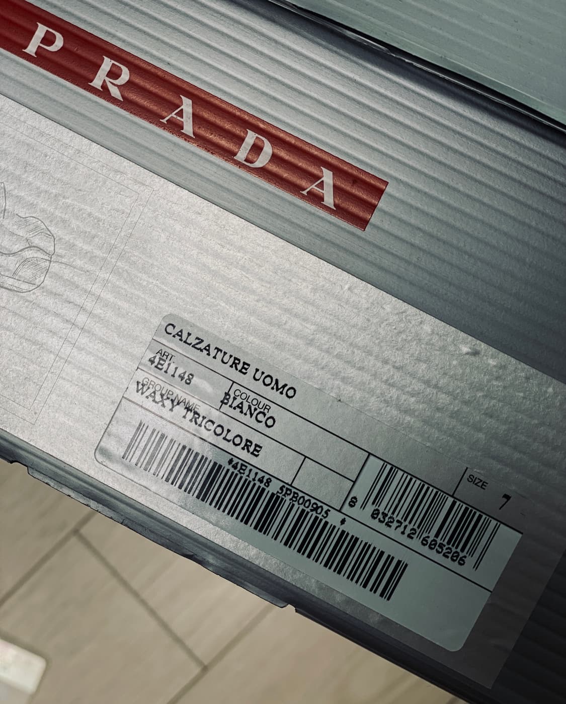  PRADA 남성용 스니커즈 275 사이즈 상품이미지7