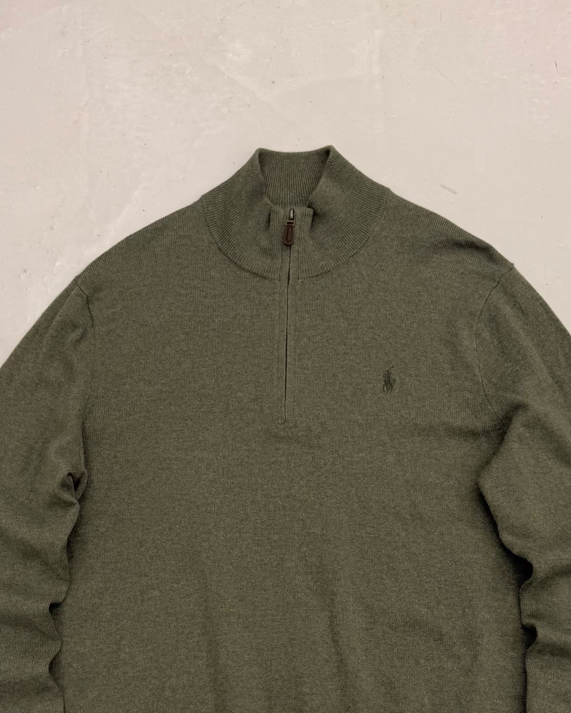 폴로 신형카키 하프집업 니트 상품이미지2