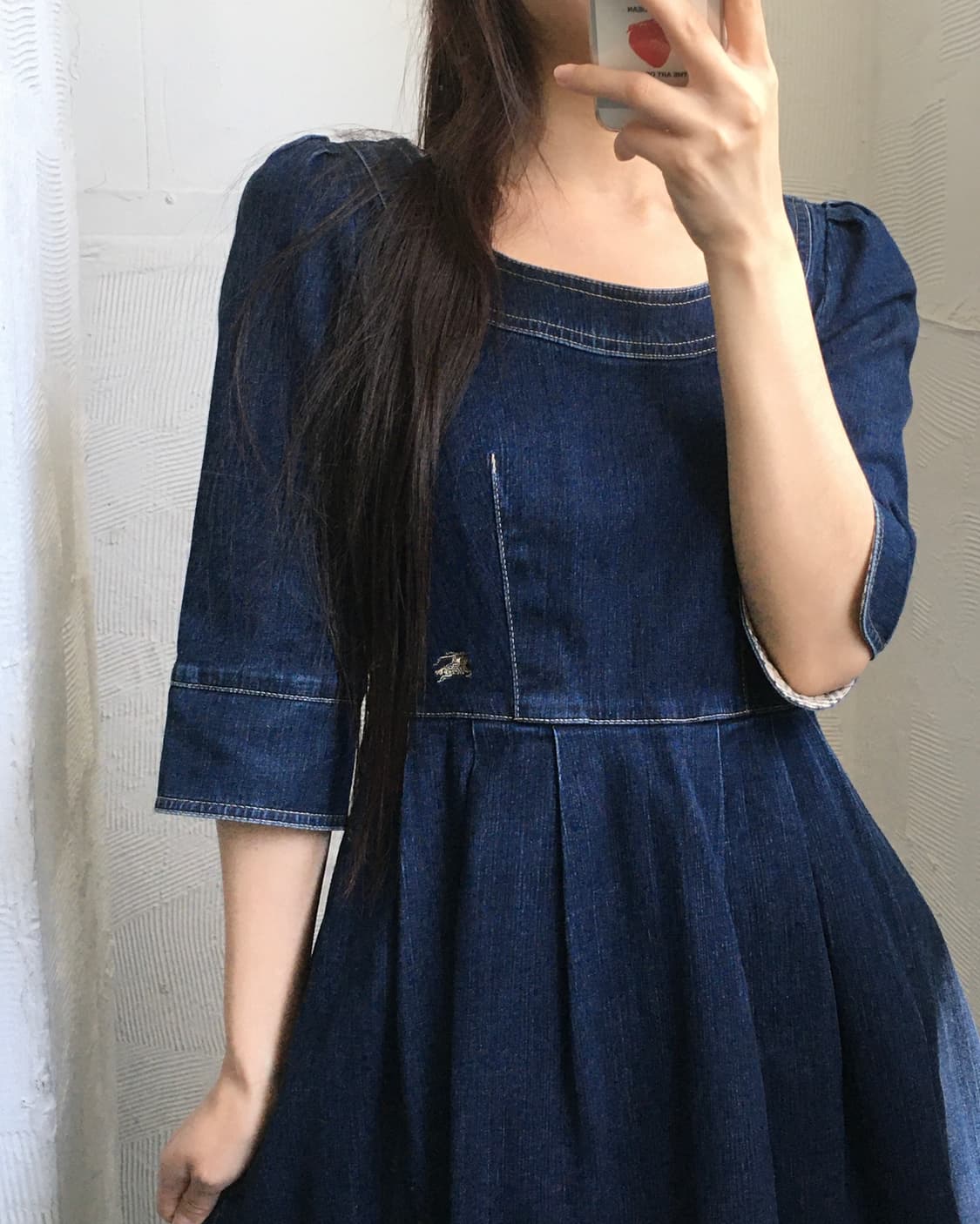 Burberry 버버리 블루라벨 데님 인디고 플리츠 원피스 상품이미지2