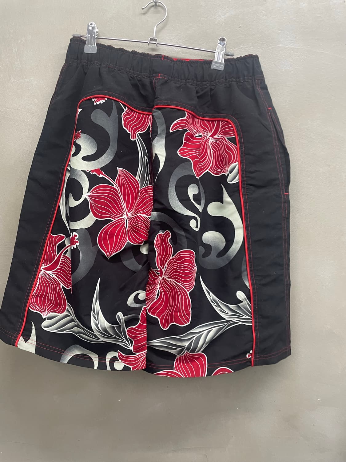 FILA 검정색 꽃무늬 수영반바지 새상품 xl 상품이미지4