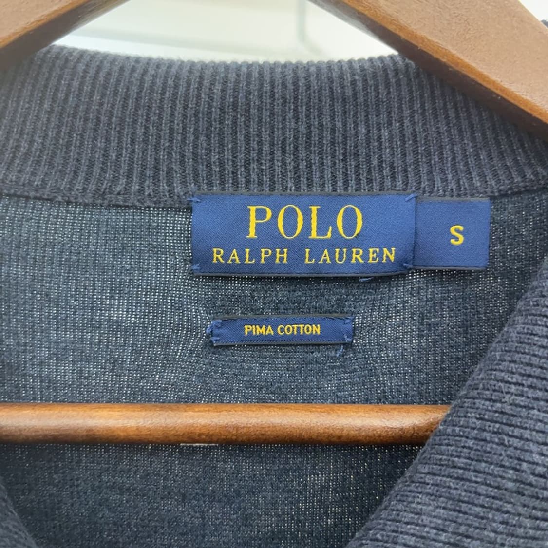 폴로 랄프로렌 자수로고 피마코튼 니트 집업 가디건 S C07338 상품이미지5