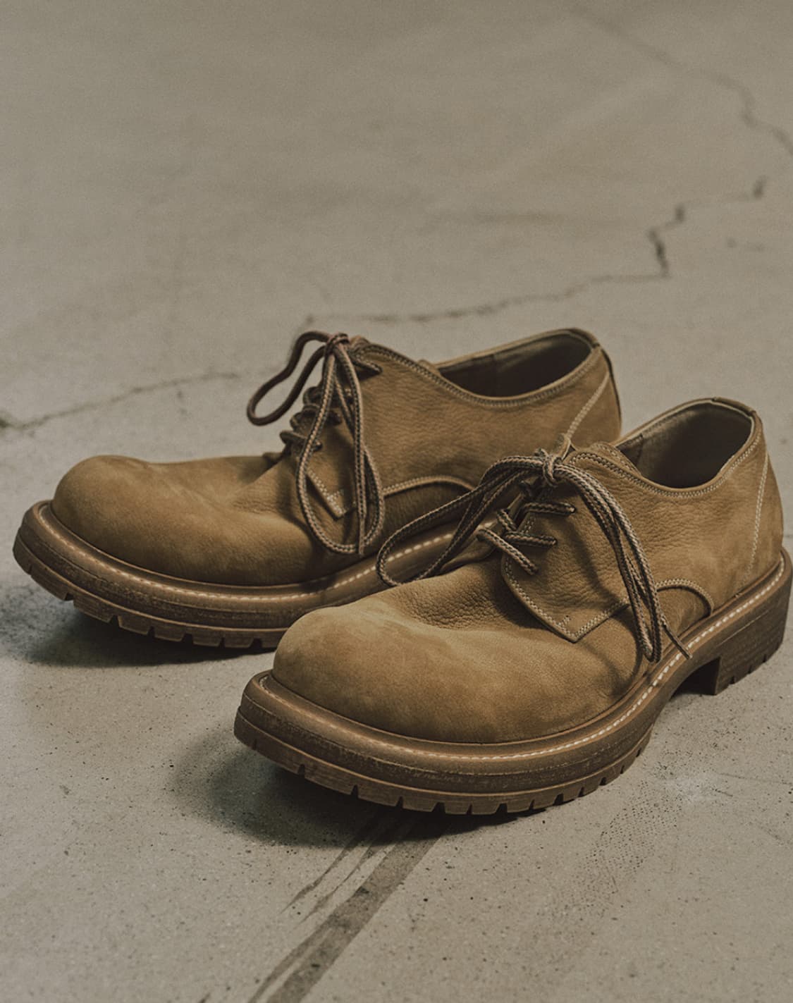 새상품(265)로맨틱무브 빈티지 캐주얼 키높이 더비 카멜 상품이미지6