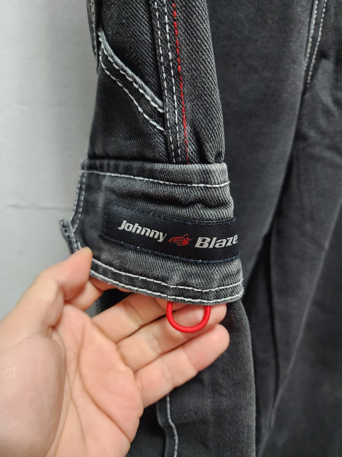 JOHNNY BLAZE 90s 흑청 워싱 카펜터 힙합팬츠 상품이미지5