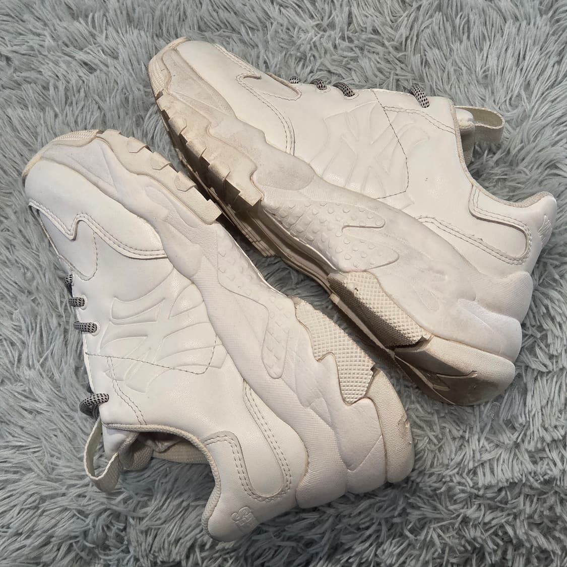 6w-20:MLB 청키로우 뉴욕양키스 화이트 MLB23cm-키높이5cm 상품이미지8