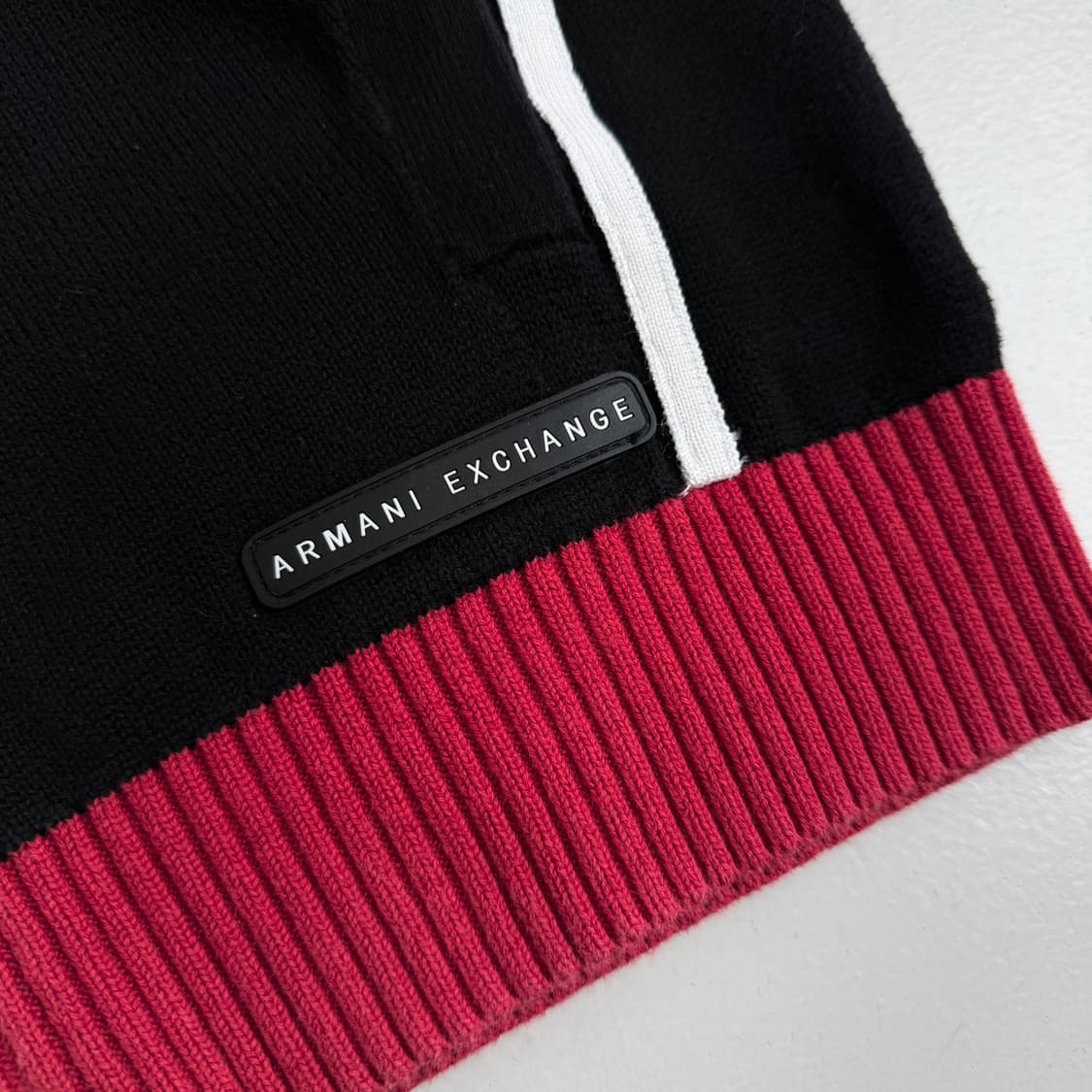 아르마니 익스체인지 하이넥 니트집업 상품이미지4